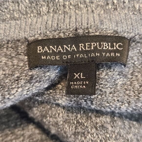 Banana Republic Novelty Tweed Heathered Charcoal Gray Button front Cardigan | XL - Picture 10 of 13